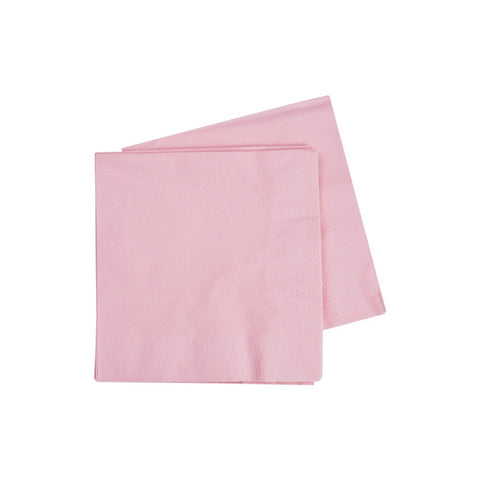 Cocktail Napkins - Classic Pink 40pk 250mm