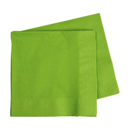 Lunch Napkins - Lime Green 2PLY Pk40