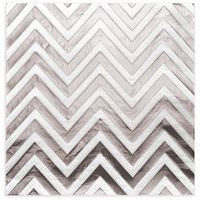 Lunch Napkins - Silver Zigzag