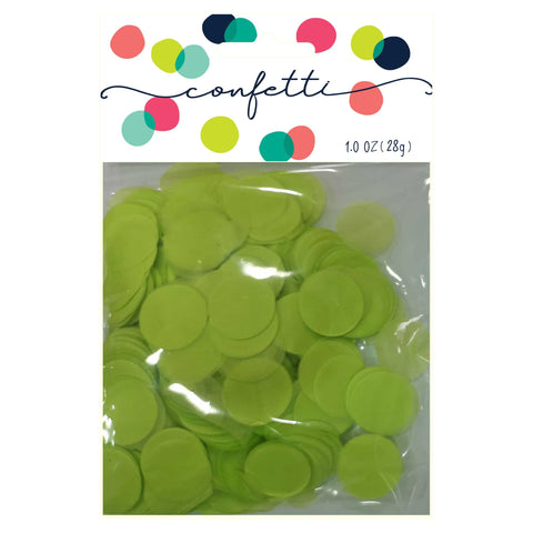 Paper Confetti - Confetti Circles Lime Green 2cm Tissue Paper 28g