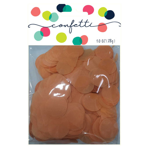 Paper Confetti - Confetti Circles Orange 2cm Tissue Paper 28g