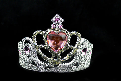 Tiara - Silver w/Pink Heart Diamond