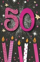 Birthday Card - 50th Candles