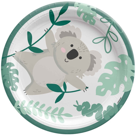 Paper Plates - Koala Round Plates 7"/17.8cm