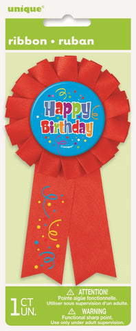 Badge -  Happy Birthday Confetti Award Ribbon