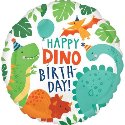Foil Balloon 18" - Happy Dino Birthday Dino-Mite Party