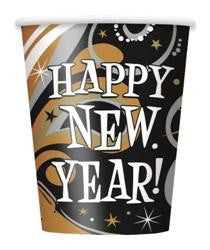 Printed Paper Cups - New Year Burst Pk 8