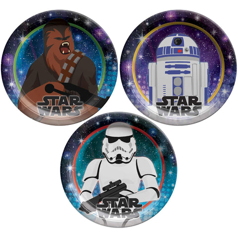 Paper Plates - Star Wars Galaxy 17cm Round Plates