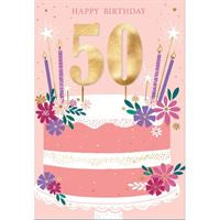 Birthday Card - Age 50th Female