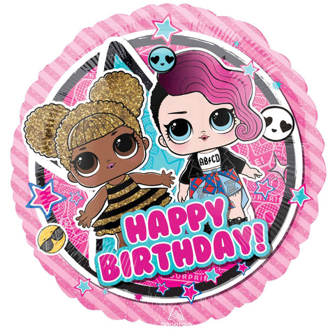 Foil Balloon 17" - LOL Surprise Happy Birthday