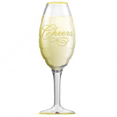 Foil Balloon Supershape - Cheers Champagne Glass