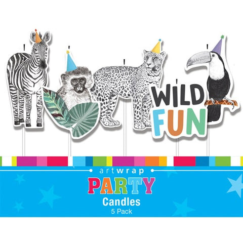 Party Candle - Wild Fun 5 Packs