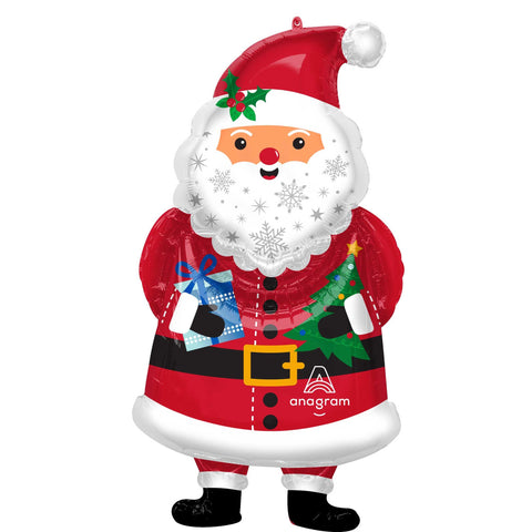 Foil Balloon Supershape - Christmas Snowy Santa