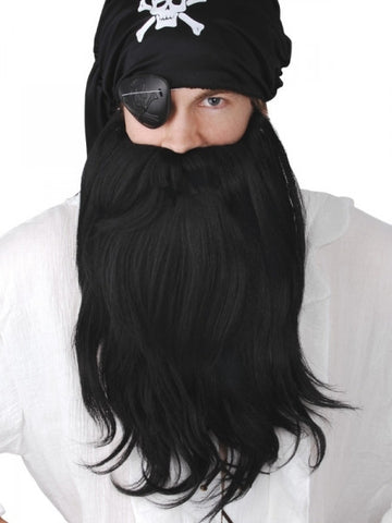 Beard - Pirate Beard & Mo Set (Black)
