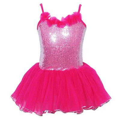Costume - Paris Diva Sparkle Dress Hot Pink (Child)