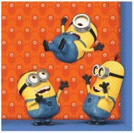 Printed Lunch Napkins - Despicable Me Minions Pk 20