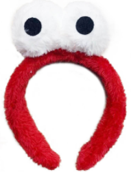 Headband - Fluffy Monster (Red)