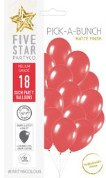 Latex Balloon 12" - Matte Red 30cm