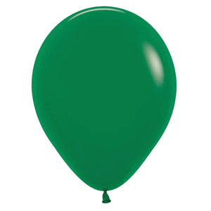 Latex Balloon 12'' - Matte Forest Green 30cm Round Balloon 18pk