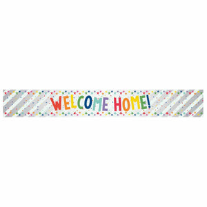 Foil Banner - Welcome Home Multi-Coloured 2.7m