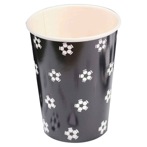 Paper Cup - Kick Off Party Football Printed 8 Paper Cups FSC