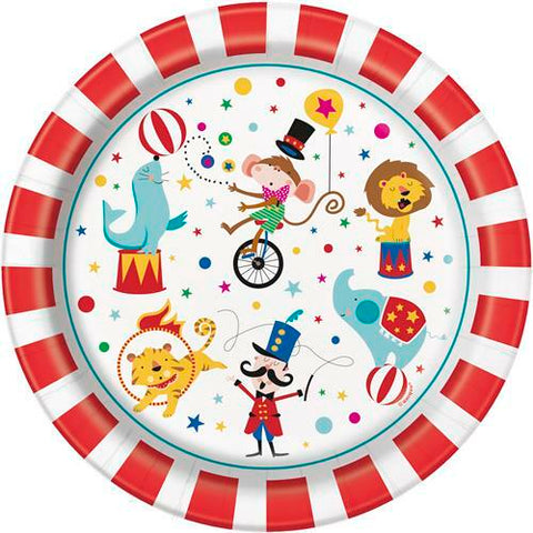 Plates - Circus Carnival 8x9"