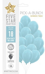Latex Balloon 12" - Shimmer Pearl Blue 30cm