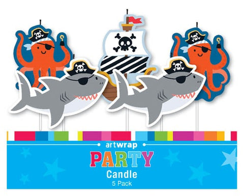 Party Candle - Ships AHOY 5 Packs
