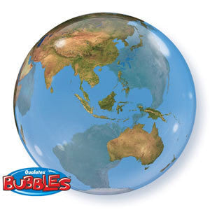 Bubble Balloon 22" - Globe of World