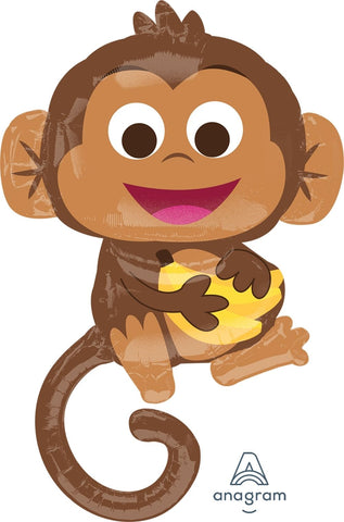 Foil Balloon SuperShape - Happy Monkey