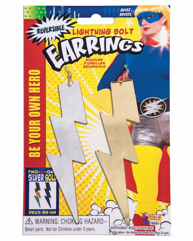 Earrings - Lightning Bolt Reversible
