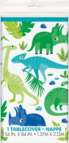 Table Cover -  Dinosaur Printed Tablecover 137cm x 213cm