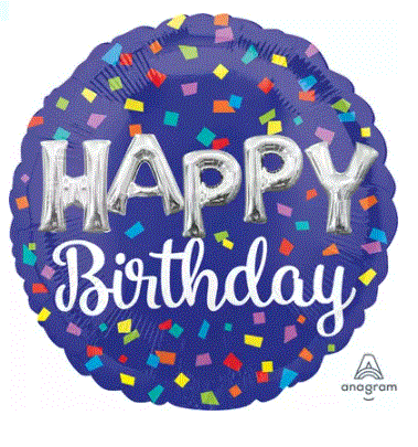 Foil Balloon 18"- Balloon Letters Happy Birthday