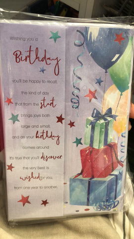 Gift Card - Birthday gen presents balloons