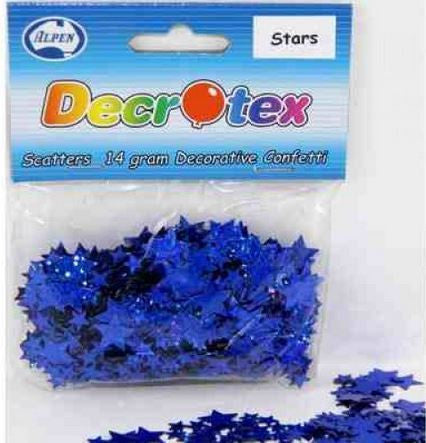 Confetti Scatters - Stars Mixed Sizes Blue