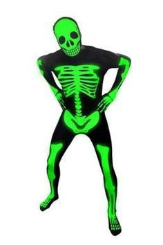 Costume - Skeleton Glow In The Dark Invisible Suit (Adult)