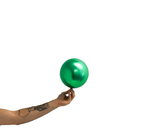 Foil Balloon Loon Balls 7'' - Metallic Green