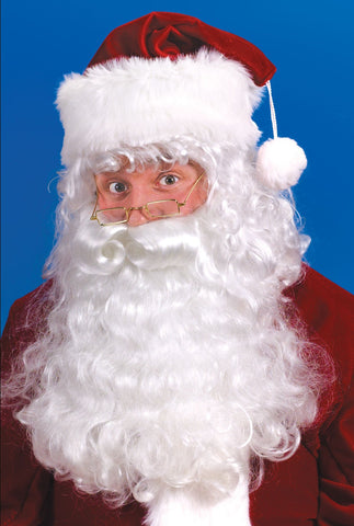 Wig - Santa with Beard (White)