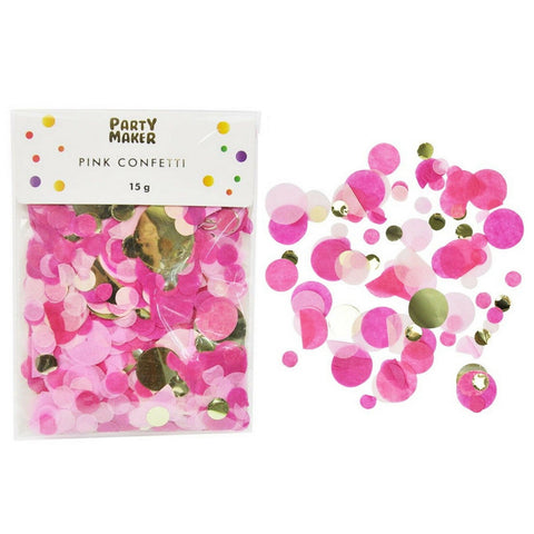 Pink Gold Tissue Paper Metallic Foil Confetti