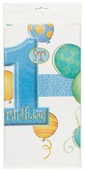 Printed Tablecover - 1st Balloons Blue