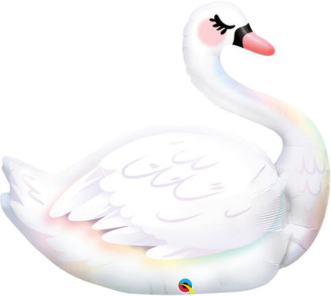 Foil Balloon Supershape - Graceful Swan