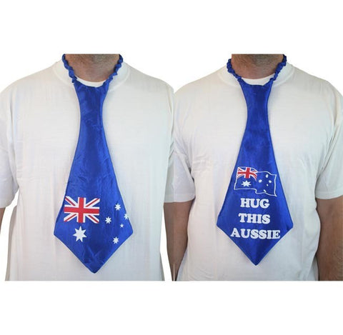 Neck Tie - Australia Flag Blue Jumbo Neck Tie
