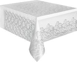Tablecover Rectangle - White Lace