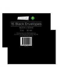 Envelopes - Black Pk 15