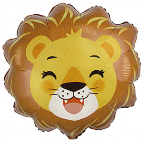 Foil Balloon Supershape - 58cm Lion Head
