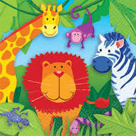 Printed Lunch Napkins - Jungle Party Pk 16