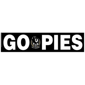 Paper Banner - AFL Collingwood Go Pies Banner