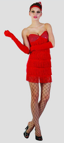 Costume - Roaring 20s Flapper Red (Adult)