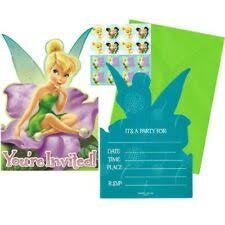 Invites - Disney Fairies Invitation 8Pk
