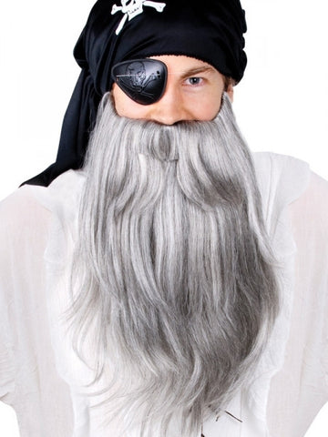 Beard - Pirate Beard & Mo Set (Grey)